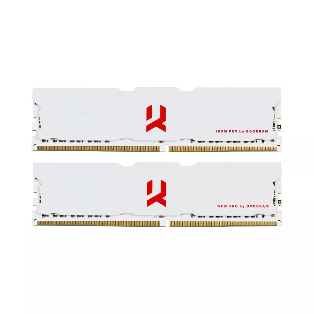 32GB (Kit of 2*16GB) DDR4-3600 GOODRAM IRDM PRO DDR4 CRIMSON WHITE (Dual Channel Kit), PC28800, CL18, Latency 18-22-22, 1.35V, 1024x8, Aluminium WH фото