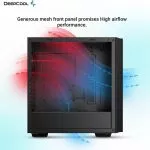 DEEPCOOL "CH510 MESH DIGITAL" ATX Case, with Side-Window (Tempered Glass Side Panel) Megnetic, without PSU, Temparature Digital Display, Pre-installed фото