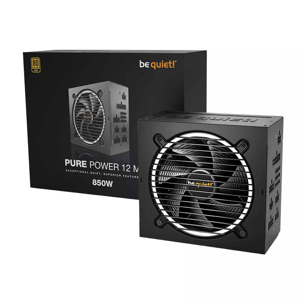 Power Supply ATX 850W be quiet! PURE POWER 12 FM, 80 Gold, ATX.3.0, LLC SR DC/DC, Full Modular фото