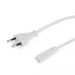 Power Cord PC-220V 1.8m Russian Plug, Cablexpert, for printers, White, Cablexpert, PC-184/2-W фото