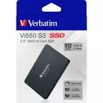 2.5" SSD 512GB Verbatim VI550 S3, SATAIII, Sequential Reads: 560 MB/s, Sequential Writes: 535 MB/s, Maximum Random 4k: Read: 75,000 IOPS / Write: 86 фото