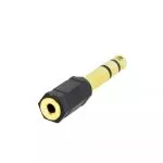 Audio adapter 3.5 mm socket female mm to male 6.35 mm, Cablexpert фото