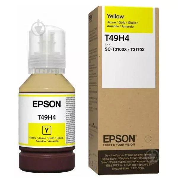 Ink Epson T49H4, Yellow for SureColor SC-T3100X, C13T49H400 фото