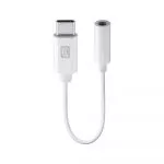 Adapter USB-C to 3.5mm Jack, Cellularline, White фото