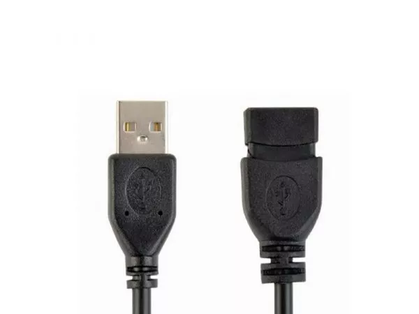 Cable USB, USB AM/AF, 0.15 m, USB2.0, Black, Cablexpert, CCP-USB2-AMAF-0.15M фото