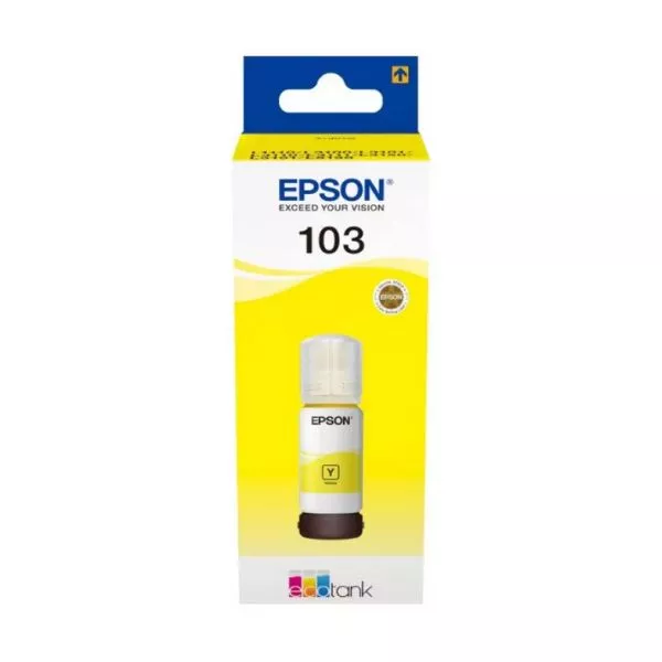 Ink Epson T00S44A, 103 EcoTank Yellow ink bottle фото