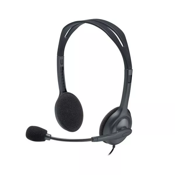 Logitech Stereo Headset H111 - One Plug , Headphone: 20 - 20,000 Hz, Mic: 100 - 16,000 Hz, Single 3.5mm jack, 1.8m фото