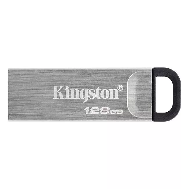 128GB USB3.2 Kingston DataTraveler Kyson Silver (DTKN/128GB), Metal casing, Compact and lightweight (Read 200 MByte/s, Write 60 MByte/s) фото