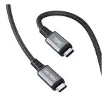 HOCO US01 USB3.1 GEN2 10Gbps 100W super-speed HD data transmission and charging cable (L=1.8m) black фото