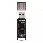 128GB USB3.1 Kingston DataTraveler Elite G2 Black, Durable zinc alloy die-cast metal casing is shock фото