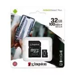 32GB microSD Class10 A1 UHS-I SD adapter Kingston Canvas Select Plus (SDCS2/32GB), 600x, Up to: 100MB/s фото