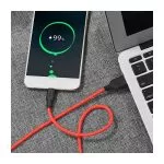 HOCO X21 Silicone type-c charging cable black-white фото
