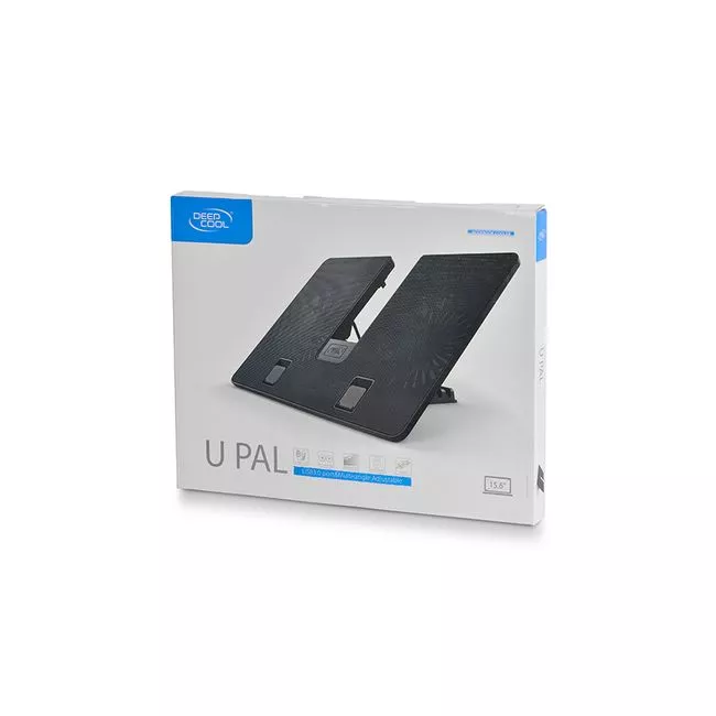 Notebook Cooling Pad Deepcool U-PAL, up to 15.6'', 2x140mm, Adjustable angle, USB3.0, U-shaped фото