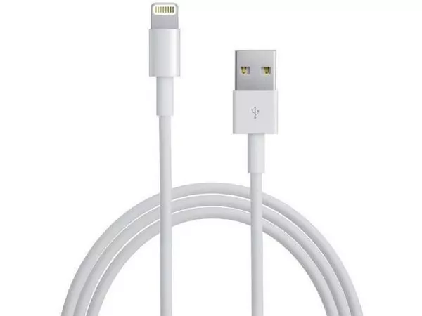Original iPhone Lightning USB Cable MD818 ZM/A, White фото