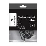 Optical cable CC-OPT-2M Toslink, 2m, black фото
