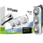 ZOTAC GeForce RTX 4070 Ti Trinity OC White Edition 12GB GDDR6X, 192bit, 2625/21000Mhz, Ada Lovelace/DLSS3, PCIeX16 4.0, 1xHDMI, 3xDP, Triple Fan / Ice фото