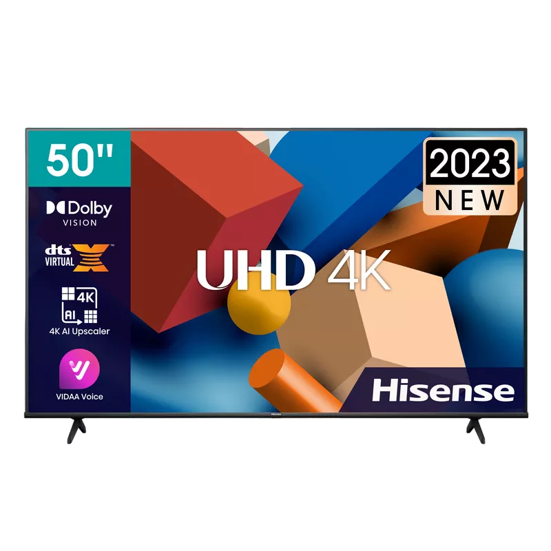 50" LED SMART TV Hisense 50A6K, Real 4K, 3840x2160, VIDAA OS, Black фото