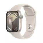 Apple Watch Series 9 GPS, 41mm Starlight Aluminium Case with Starlight Sport Band - S/M,MR8T3 фото