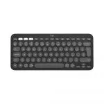 Wireless Keyboard Logitech Pebble Keys 2 K380S, Compact, Low-profile, Fn keys, Multi-Device, Quiet Typing, 2xAAA, BT/2.4Ghz, EN, Graphite фото