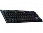 Gaming Wireless Keyboard Logitech G915 TKL, Mechanical, Ultra thin, GL Tactile, Aluminum, Media сontrols, Volume roller, RGB, 2.4GHz BT, EN, Carbon фото