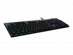 Gaming Keyboard Logitech G815, Mechanical, GL Tactile, Ultra thin, Aluminum, Macros, G-Keys, Media control, Volume roller, RGB, 1.8m, USB, EN, Black фото