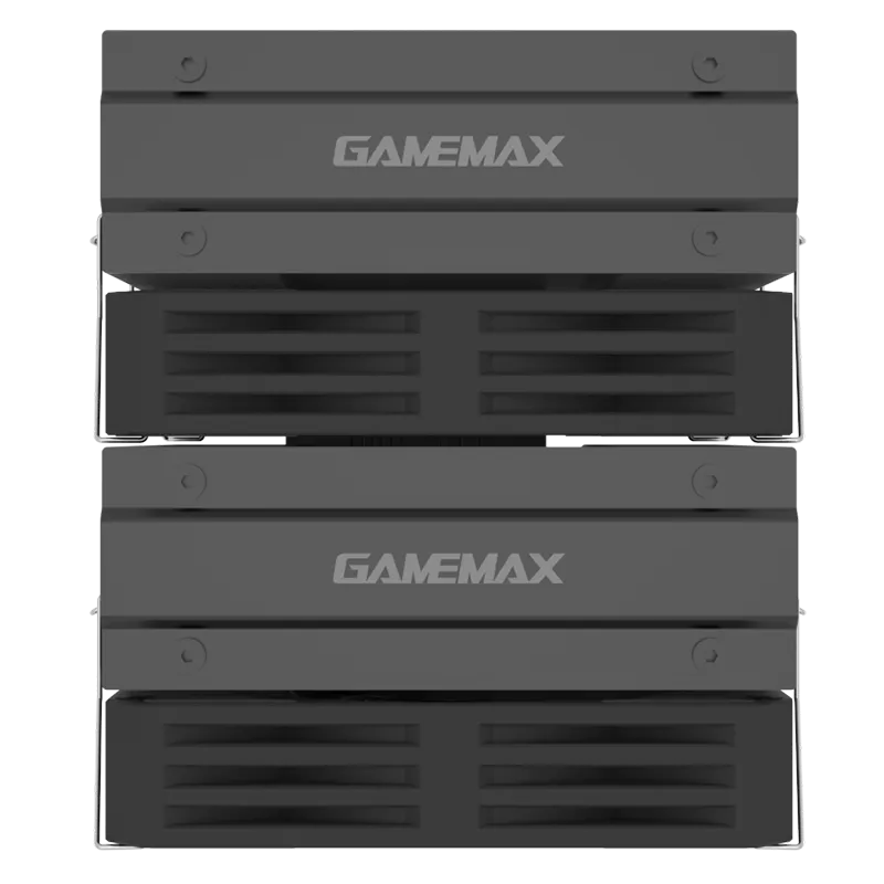 AC Gamemax "TWIN600 BK" (<38.6dBA, 800-2500RPM, 88.2CFM, 2x120mm, 6x6mm, 250W, 1120g.) фото