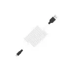HOCO X21 Silicone micro charging cable black-white фото