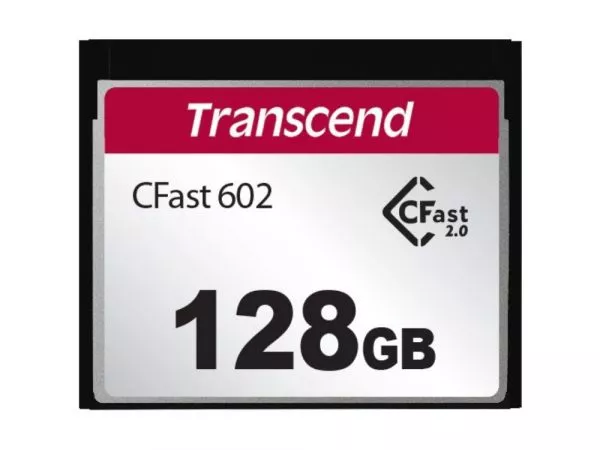 128GB CompactFlash Card, CFast 2.0, Transcend CFX602 "TS128GCFX602" (R/W: 500/350MB/s) фото