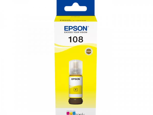 Ink Epson C13T09C44A, 108 EcoTank Yellow ink bottle фото