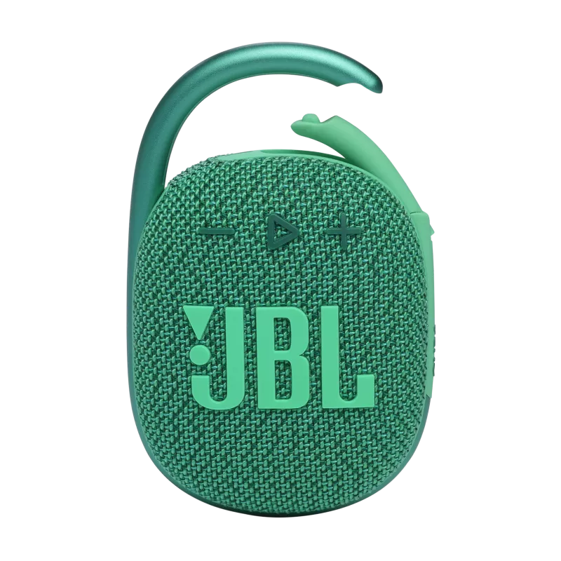 Portable Speakers JBL Clip 4 ECO Green, made from recycled plastic and fabric фото