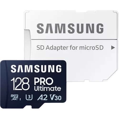 128GB MicroSD (Class 10) UHS-I (U3) SD adapter, Samsung PRO Ultimate "MB-MY128SA" (R/W:200/130MB/s) фото
