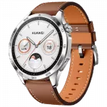 HUAWEI WATCH GT 4 46mm, Brown with Brown Leather Strap фото
