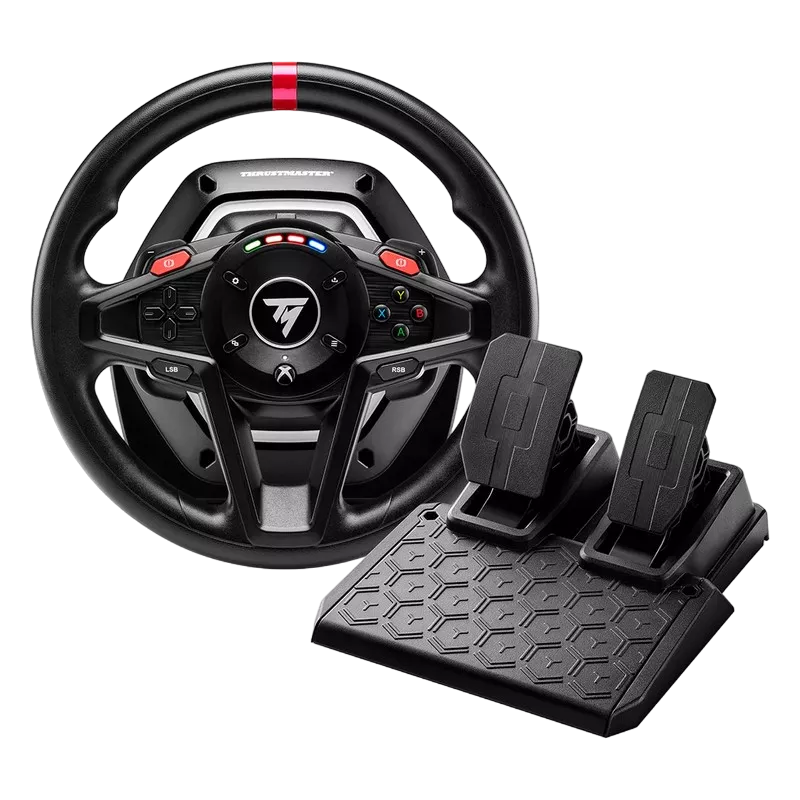 Wheel Thrustmaster T128 for Xbox, 900 degree, Force Feedback, Magnetic paddle shifters, 4-color LED strip, Magnetic Pedal Set фото