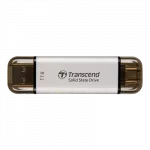 2.0TB Transcend Portable SSD ESD310S Silver, USB-A/C 3.2 (71.3x20x7.8 mm, 11g, R/W:1050/950 MB/s) фото