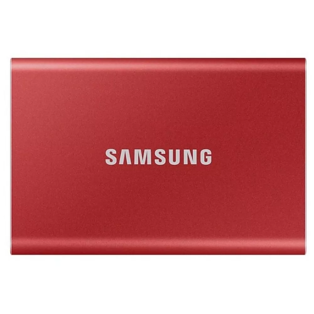 .500GB (USB3.2/Type-C) Samsung Portable SSD T7 , Red (85x57x8mm, 58g, R/W:1050/1000MB/s) фото