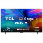 213039 75" TCL 75P635, Real 4K, 3840x2160, Google TV, Black