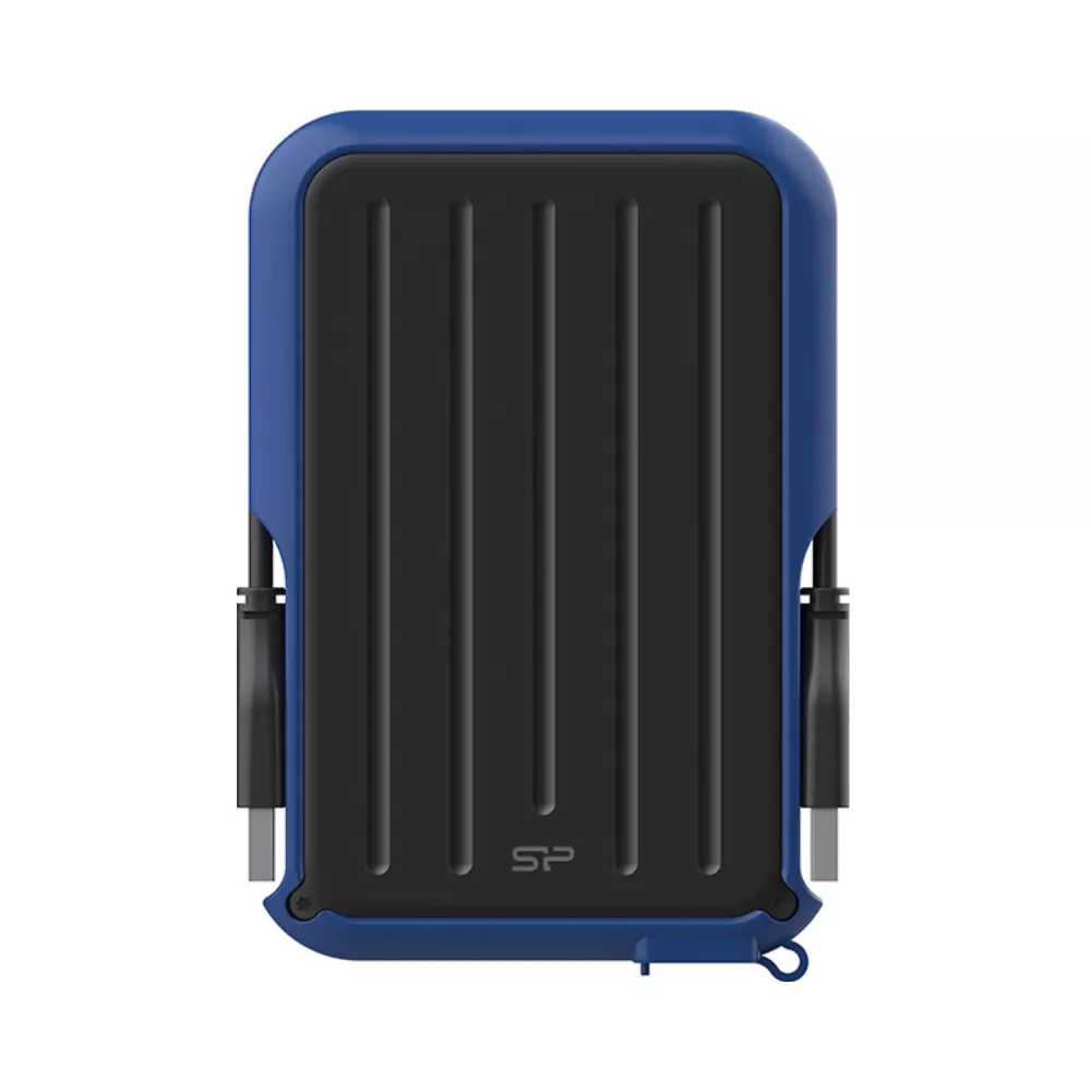 2.5" External HDD 4.0TB (USB3.2) Silicon Power Armor A66, Black/Blue, Rubber Plastic, Military-Grade Protection MIL-STD 810G, IPX4 waterproof, Adva фото