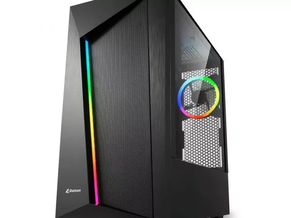 REV_100 Sharkoon REV 100 ATX Case, with Right-Side Panel of Tempered Glass