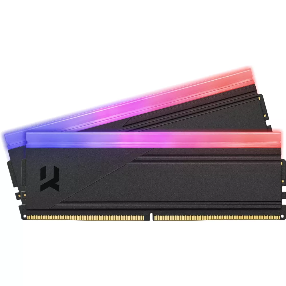 64GB (Kit of 2*32GB) DDR5-6000 GOODRAM IRDM RGB DDR5 DEEP BLACK (Dual Channel Kit), PC48000, CL30, Latency 30-38-38-76, 1.35V, 2048x8, Intel XMP3.0 фото