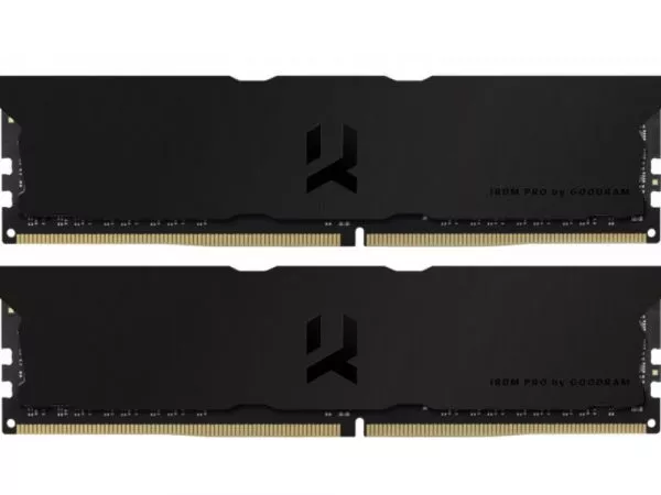64GB (Kit of 2*32GB) DDR4-3600 GOODRAM IRDM PRO DDR4 DEEP BLACK (Dual Channel Kit), PC28800, CL18, Latency 18-22-22, 1.35V, 1024x8, Aluminium BLACK фото