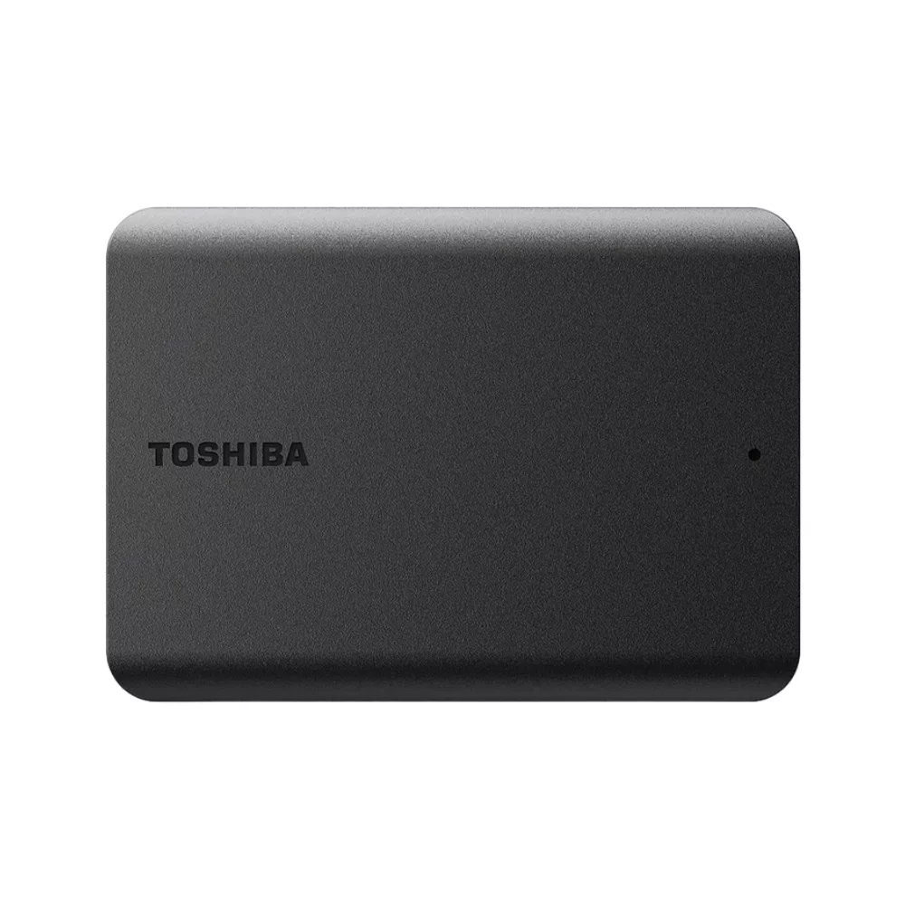 209926 1.0TB 2.5" Toshiba Canvio Basics 2022 External Hard Drive (HDTB510EK3AA)", Black