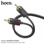 HOCO UPA28 3.5 double lotus RCA audio cable black фото