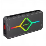 Fan Hub Gamemax Controller v4.0, 9 ports PWM ARGB, Multi-channel PWM Temperature Control, Magnetic, Remote Control, Black фото