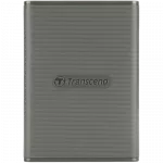2.0TB Transcend Portable SSD ESD360C Gray, USB-A/C 3.2 (77x55.7x9.6mm, 41g, R/W:2000/2000MB/s, MIL-STD-810G) фото