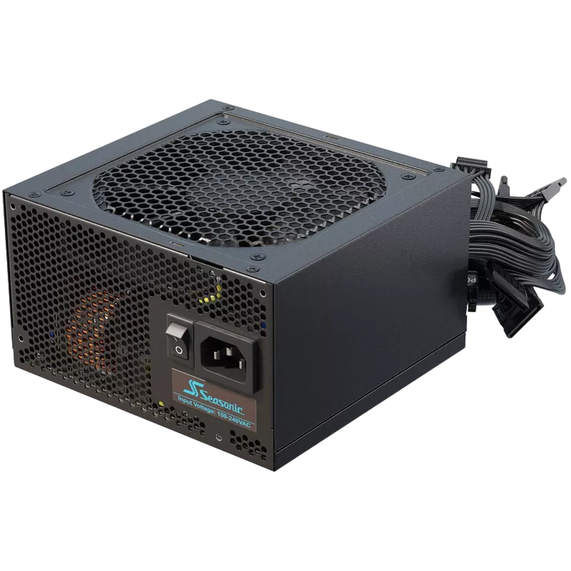 Power Supply ATX 650W Seasonic G12 GC-650, 80 Gold, 120mm fan, Flat black cables, S2FC фото