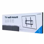 Wall Mount Gembird "WM-55T-03" Black 32"-55", max.35kg, VESA:up400x400, Wall dist: 21mm, 0°/ 8° фото