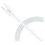 Type-C to Type-C Cable XO, 1.5m, 60W, NB-Q260B High-fashion, braided data cable White фото