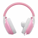 Gaming Wireless Headset Havit Fuxi-H1, 40mm driver, 20-20kHz, 17 Ohm, 106dB, 177g, 24h, 3.5mm BT 2.4Ghz, Pink фото