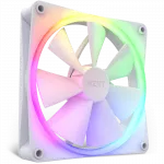 PC Case Fan NZXT F140 RGB Core, 140x140x26mm, <34.48dB, 90.79CFM, 500-1500RPM, FDB, 4 Pin, PWM, RGB, 8 LED, White фото