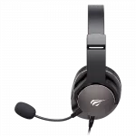 Gaming Headset Havit H2030E, 50mm driver, 20-20kHz, 32 Ohm, 97dB, 298g, Detachable Mic, Leather Earmuffs, 2.0m, 3.5mm(4pin), Black фото